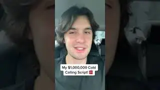 My $1,000,000 Cold Calling Script! ☎️   Wholesaling Real Estate shorts