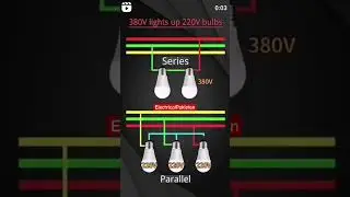 series and parallel connection - 380V & 220V - bulb connections