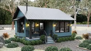 Could This 7x8m (23x26 ft) House Be the Perfect 2-Bedroom Dream? 🏡