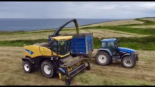 Silage 2022 with Slieverue Agri with some great scenery in Dunmore East Co Waterford