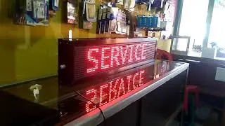 running text