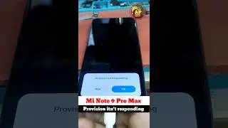 redmi note 9 pro provision isn't responding #shorts