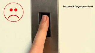 правильное сканирование пальцем для сканеров ekey