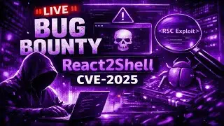 Live Bug Bounty Hunting React2Shell CVE-2025-55182 Vulnerability