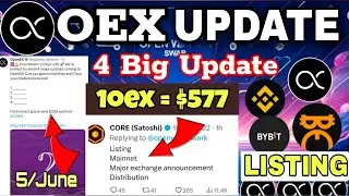 Big Announcement 💥 Openex New update/ Openex Listing on exchange 5 June 😱 1Oex = $577 🤑🎉#openex #oex
