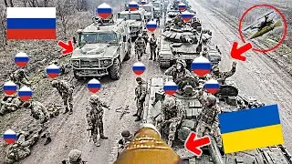 Ukrainian FPV Destroyed Large Numbers of Russian Infantry and Armored Vehicles!