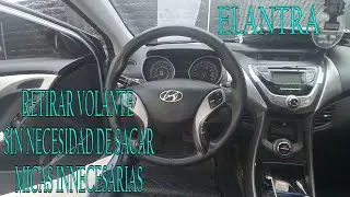 Como desmontar/desarmar airbag y volante de hyundai ELANTRA 2012
