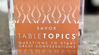 Table Topics Savor Conversation Starter Cards for Foodies #tabletopics #foodies #foodiechats