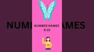 Number Names 6&ndash;10 🔢✨Easy Learning for Beginners