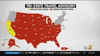 California Added To Tri-State Area's COVID Travel Advisory List