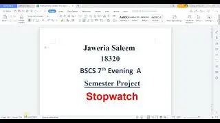 Android | Android Studio | Stop Watch App  | 18320