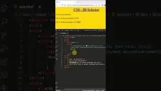 CSS ID Selector 