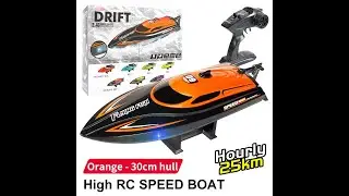 rc speed boat HJ812 flying fish drift 2.4ghz full proportional mainan kapal laut rc boat
