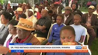 Dr.Fred Matiang'i attending funeral Service in Nyamira