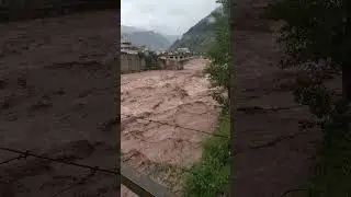 Flood in rivers Kunhar KaghanVelly #flood #Balakot#KaghanValley #nature