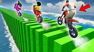 SHINCHAN AND FRANKLIN TRIED THE IMPOSSIBLE LONGEST BUMPY ROADS PARKOUR CHALLENGE GTA 5
