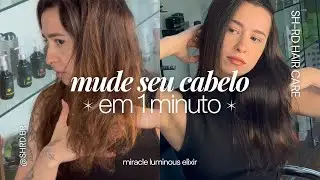 MUDE SEU CABELO EM 1 MINUTO: SH-RD Miracle Luminous Elixir &ndash; Ampola de Tratamento