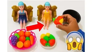 Why did the doll suddenly change?! Magic of cutting magic fruit 😱🍓 | Toy Doll Surprise |