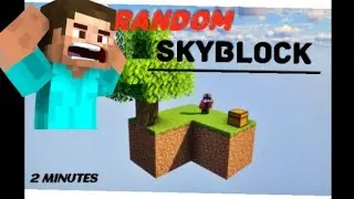 Minecraft But It's Random Skyblock In 2 Minutes 😱🔥 (MCPE) |#MINECRAFT #SHORT #LIVE