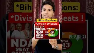 NDA : Seat-Sharing Explained !! Bihar Elections 2025 | BJP | RJD | LJP |Chirag Paswan | Nitish Kumar