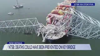 Baltimore Key Bridge collapse deaths could have been prevented: NTSB