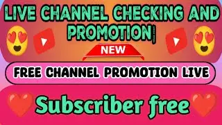 live channel checking and promotion😍free channel promotion live|