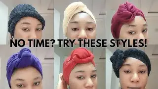 6 TIME-SAVING HEADWRAP STYLES YOU'LL LOVE / EASY & FAST HEADSCARF LOOKS
