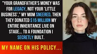 My Parents Donated My $15 Million Trust Live On Stage - So I Took Their Name And Rewrote Their