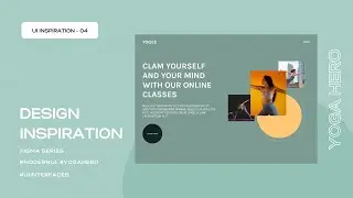 UI Design Inspiration | Daily UI Challenge | Modern UI Yoga Hero Section | Day 04