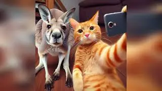 cat takes photo