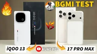 iPhone 17 Pro Max VS iQOO 13 - 120 FPS BGMI Test, Battery and Heating Test || Shocking😱