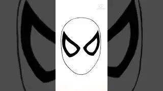 How to Draw Spiderman/Spider-Man Face Drawing #shorts #youtubeshorts #spiderman  #craftomaniabyshivi