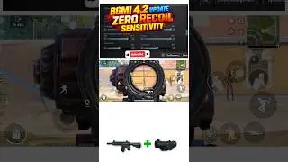 😱BGMI 4.2 Update: Best 6x Scope Zero Recoil Sensitivity Settings 🔥 (No Gyro/Gyro)