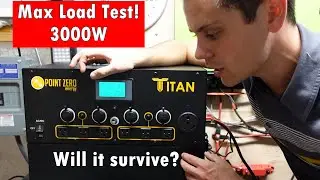 Titan Solar Generator: Max Inverter 3000W Load Retest!