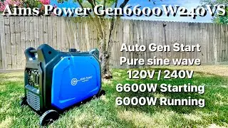 AIMS 6600-Watt 120V/240V AC Portable Inverter Generator Review