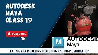 Class 19 Autodesk maya props modeling tutorial hindi