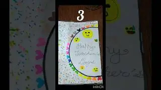 Happy teachers day@ card making#youtubeshorts #trendingsong #artandcraft #ytshort#cardmaking videos