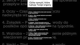 Obserwuj i polub, aby awansować  Wyślij do kogoś, kogo kochasz  Jak szkodliwe są nasze nawyki! 👈