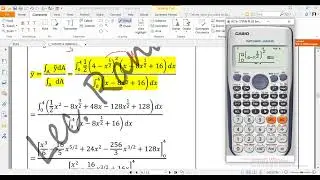 Centroid_ how to find definite integration by scientific calculator