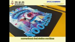 The double-carriage four-station white ink direct-injection machine can improve your efficiency.