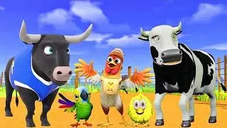 La Vaca Lola y Los Pollitos Dicen Pío | Canciones de la Granja de Zenón 2 | toro y dinosaurio