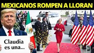 Claudia Sheinbaum Rompe a Llorar al Escuchar c&oacute;mo Hablan de M&eacute;xico los Noticiarios de EE.UU.