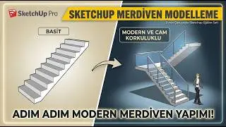39-Sketchup Alıştırma-Merdiven