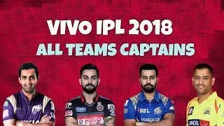 All Team Captains VIVO IPL 2018 Confirmed SRH, CSK, DD, KXIP, RCB, RR, KKR, MI, ipl 2018