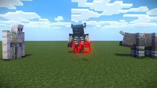 Iron golem vs ravager vs warden (by elq movie and anomaly 223)