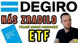 Degiro n&aacute;s ZRADILO! V&yacute;razně omezuje ETF v&yacute;běr pro investory na z&aacute;kladě PRIIPS směrnice EU.