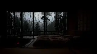 Rain sounds on Window with Piano | Cozy Bedroom for Quiet Nights and Heavy Thoughts