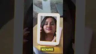 Rechargeable Travel Makeup Vanity Mirror with Led Lights, Portable Lighted Makeup Beauty Mirror