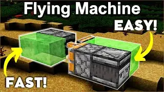 How to Make a FLYING MACHINE in Minecraft Bedrock/Java 1.21! (Easy Minecraft 1.21 Redstone Tutorial)