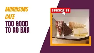 My first morrisons cafe too good to go magic bag. #morrison #toogoodtogo #tgtg